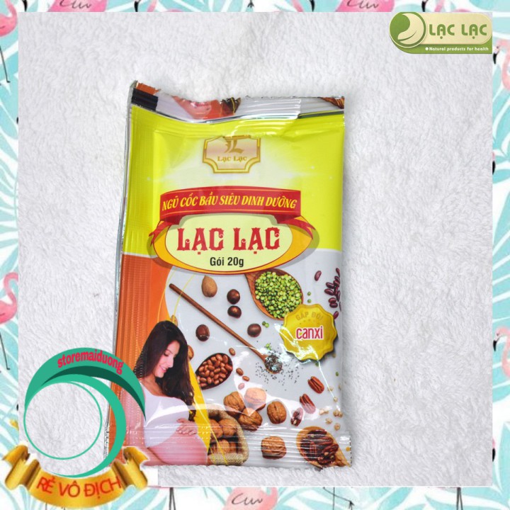 Ngũ côc bâu lac lac- Ngũ côc bâu siêu dinh dưỡng lac lac (hộp 600gr=30 gói)