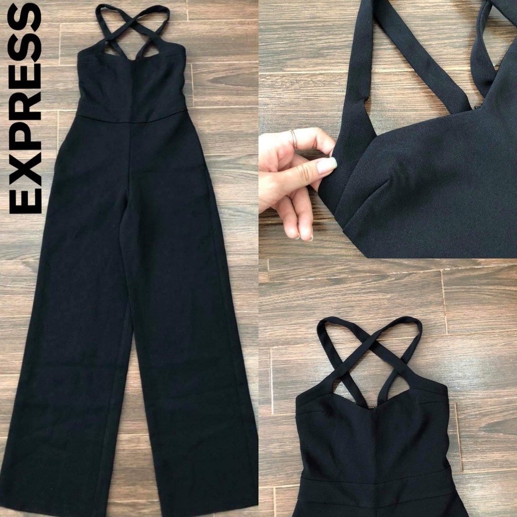 Jumpsuit không tay Express đan dây chéo ngực