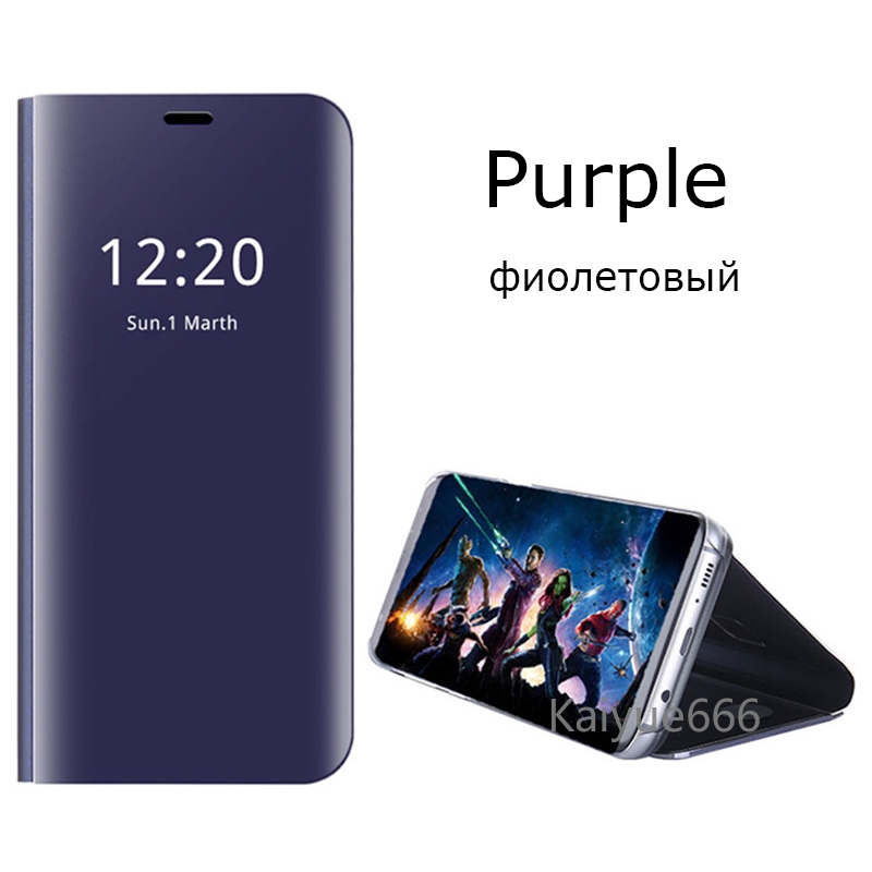 Sang Trọng Ốp Điện Thoại Nắp Gập Tráng Gương Thông Minh Cho Samsung Galaxy J 7 J7 Prime Duos G610 G610M G610F Samsung On7 2016