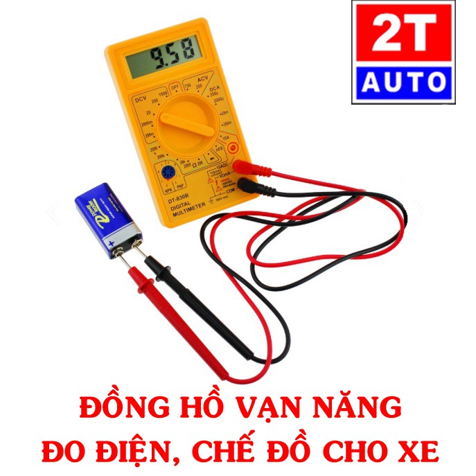 Đồng hồ vạn năng loại số ĐIỆN TỬ để đo điện, kiểm tra và chế các thiết bị điện cho ô tô xe máy, điện gia dụng:   SKU:320