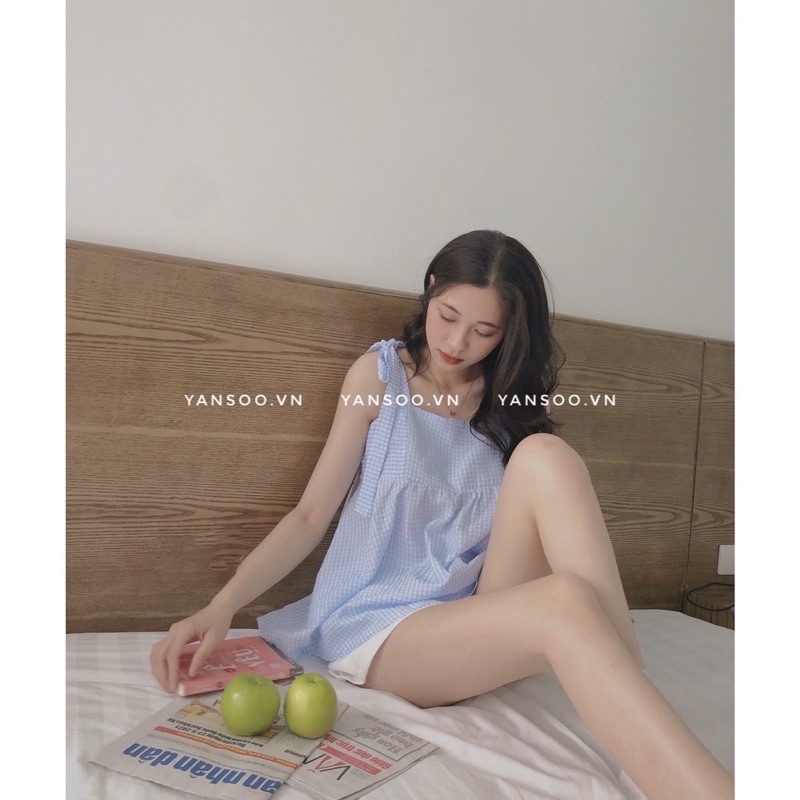 sét áo babydoll hai dây quần sóc còn ít SALE