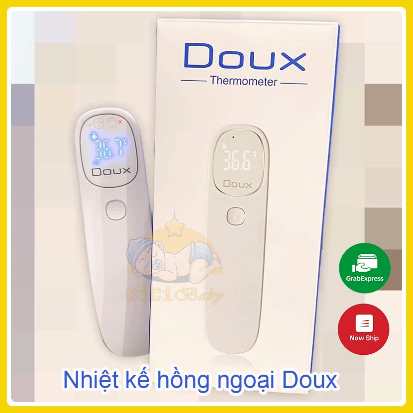 [Hàng cao cấp] Nhiệt kế Doux, nhiệt kế đo trán, nhiệt kế hồng ngoại thông minh bảo hành 12 tháng