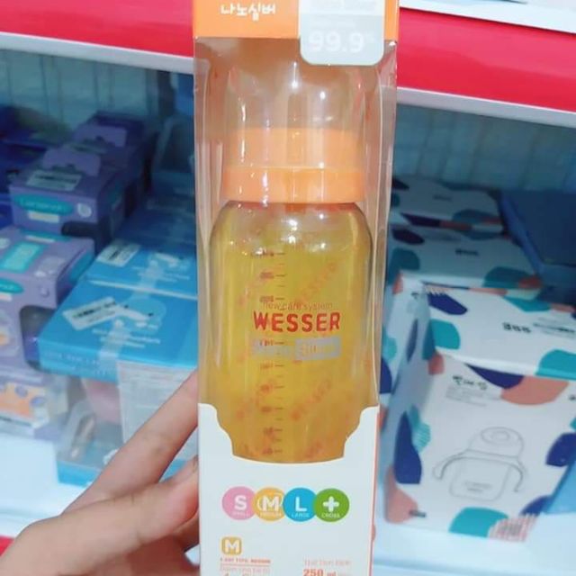 Bình sữa wesser 60ml,180ml,250ml