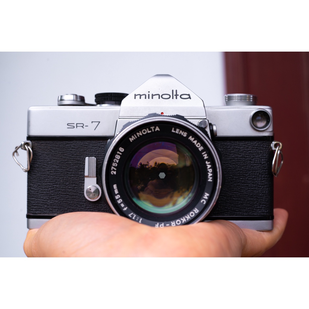 Máy ảnh film cổ Minolta SR-7 kèm lens 55mm f1.8