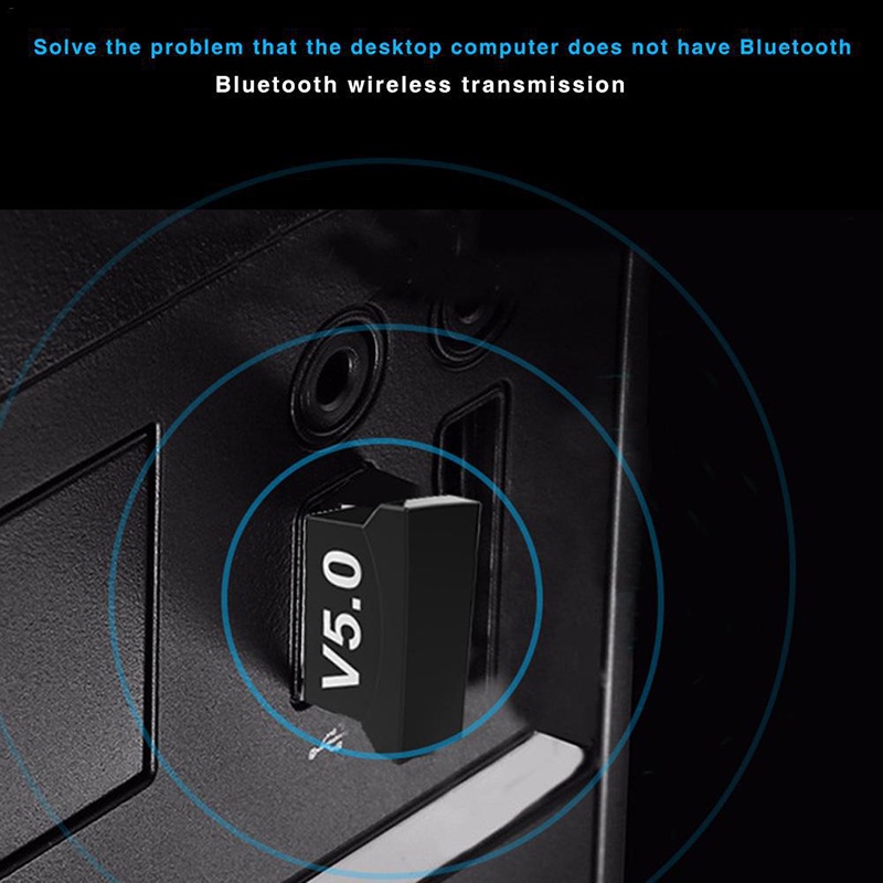 Coza Bộ Chuyển Đổi Usb Bluetooth 5.0 Không Dây V5.0 Bộ Chuyển Đổi Nhận Nhạc Dongle Bluetooth Bộ Phát Bluetooth Nhạy Cảm Cho Pc Hỗ Trợ Liên Kết Acl 7-br/Edre