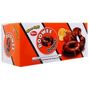 BÁNH DOOWEE DONUT ĐỦ VỊ (SOCOLA, DÂU) 5 Cái/ Hộp
