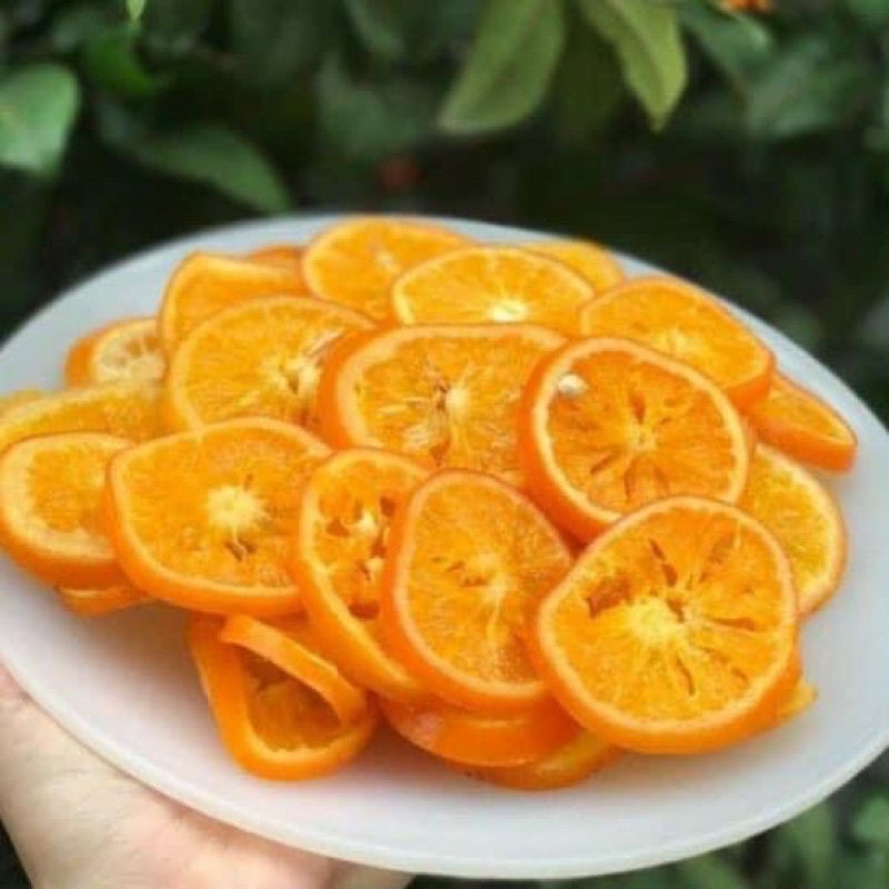 100gr cam vàng khô thái lát hàng đẹp loại 1