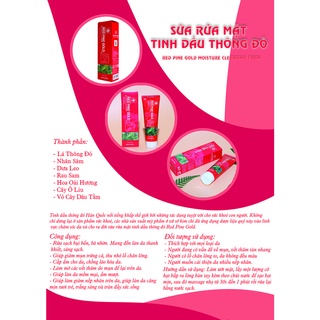 Sữa Rửa Mặt Tinh Dầu Thông Đỏ