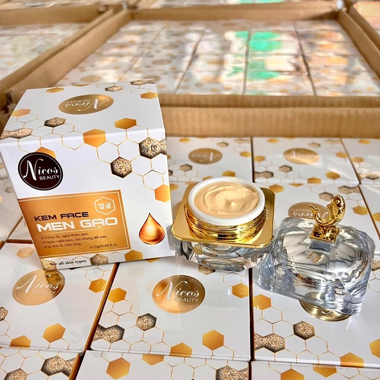 Kem Face Cấy Trắng Da Men Gạo Nicos