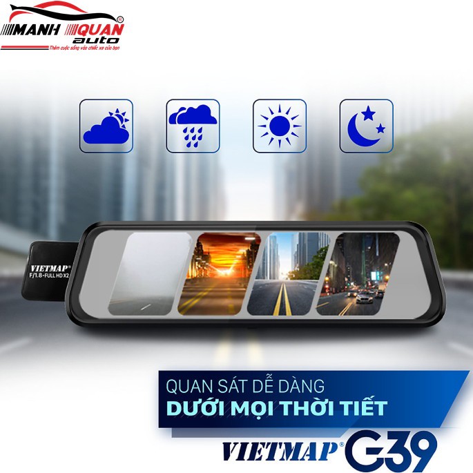 Camera Hành Trình Gương Vietmap G39