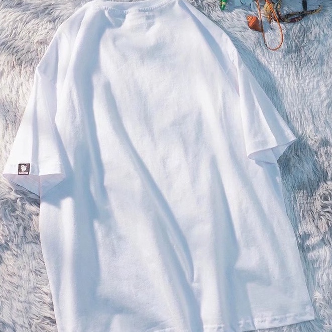 Áo Thun Cotton Ngắn Tay Thêu Chữ Phong Cách Retro Thời Trang Cho Nam Nữ