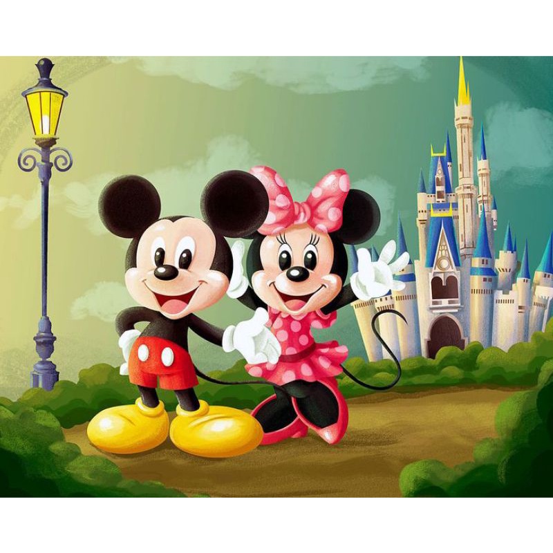 MÓC KHOÁ LEN CHUỘT MICKEY & MINNIE