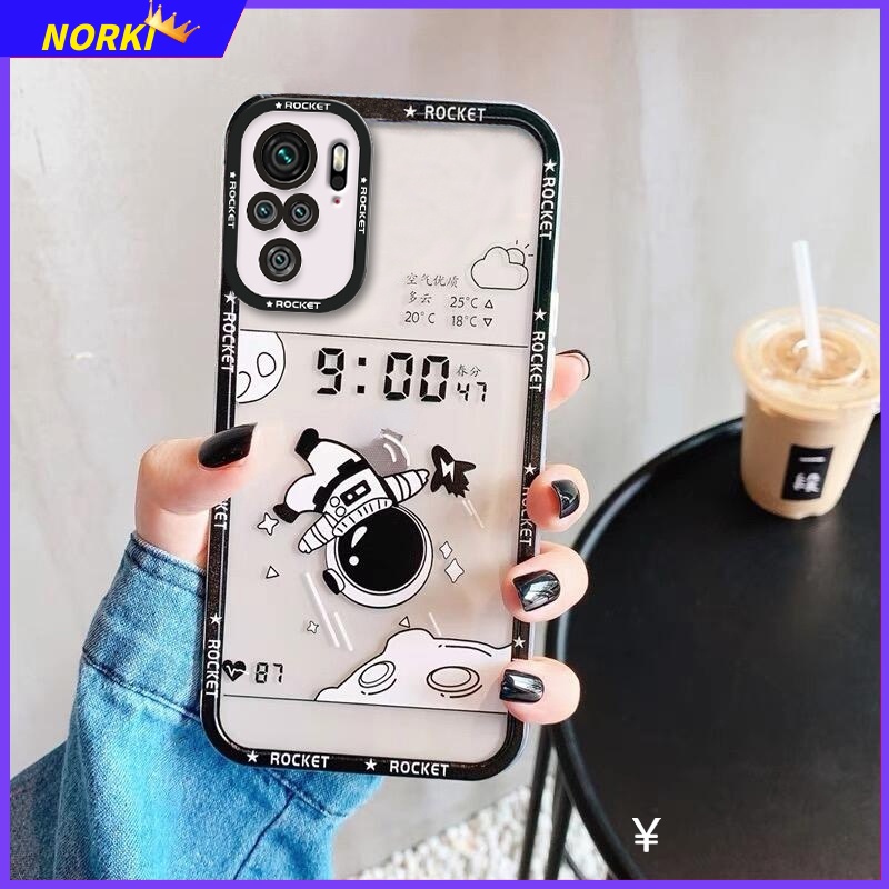 Ốp Điện Thoại Silicone Mềm Họa Tiết Phi Hành Gia Hoạt Hình Cho Xiaomi Redmi 10 10C 9 9A 9C 9T Note 11 11S 10 10S 9 9S 8 ProLens