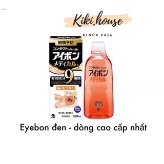 Nước rửa mắt Eyebon W Vitamin Kobayashi Màu Đen Nhật Bản 500ml Cao Cấp