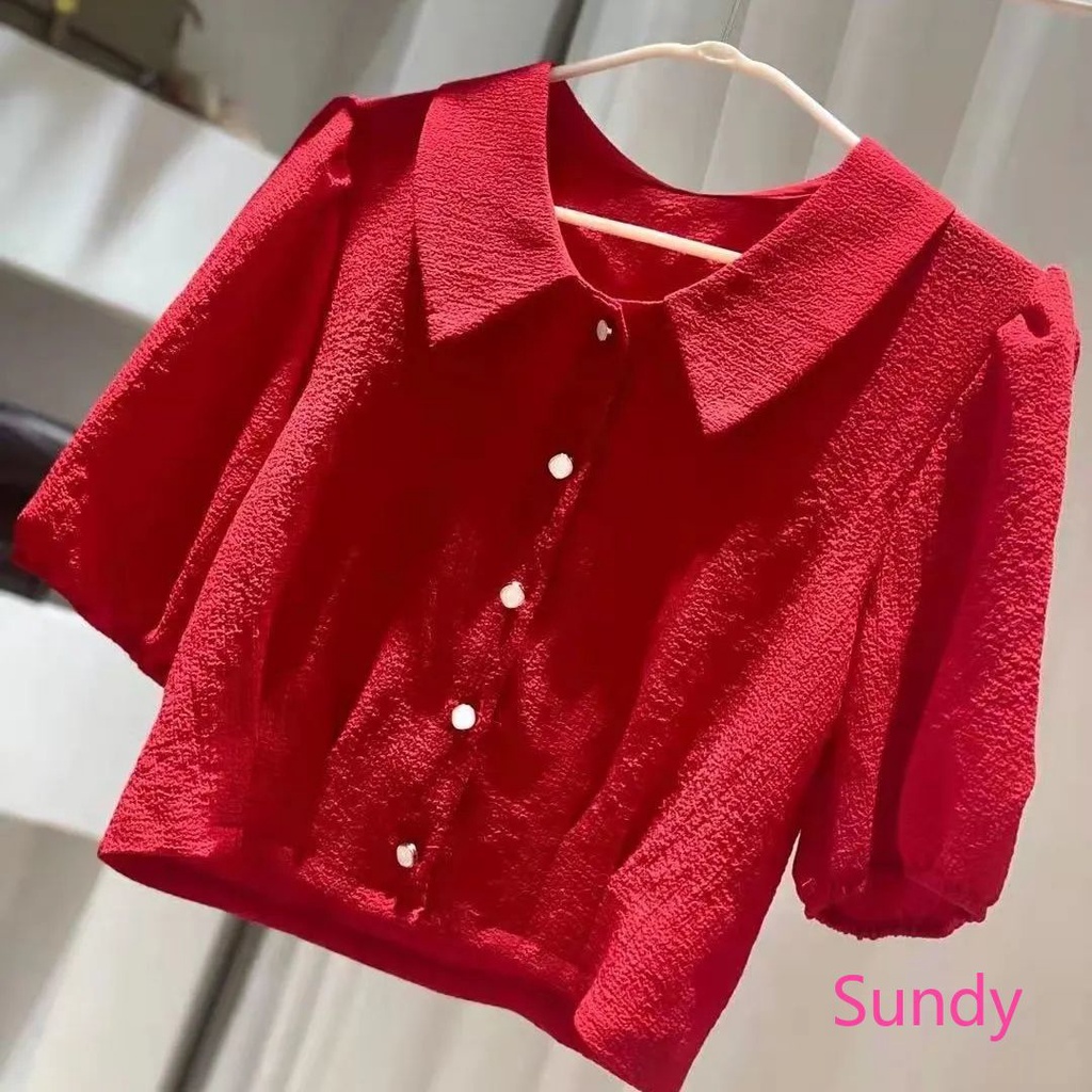 Áo Sơ Mi Tay Ngắn Plus Size Phong Cách Hàn Quốc Cho Nữ