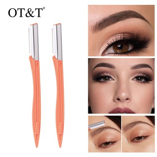 (Hàng Mới Về) Set 2 Dao Tỉa Lông Mày Tiện Dụng