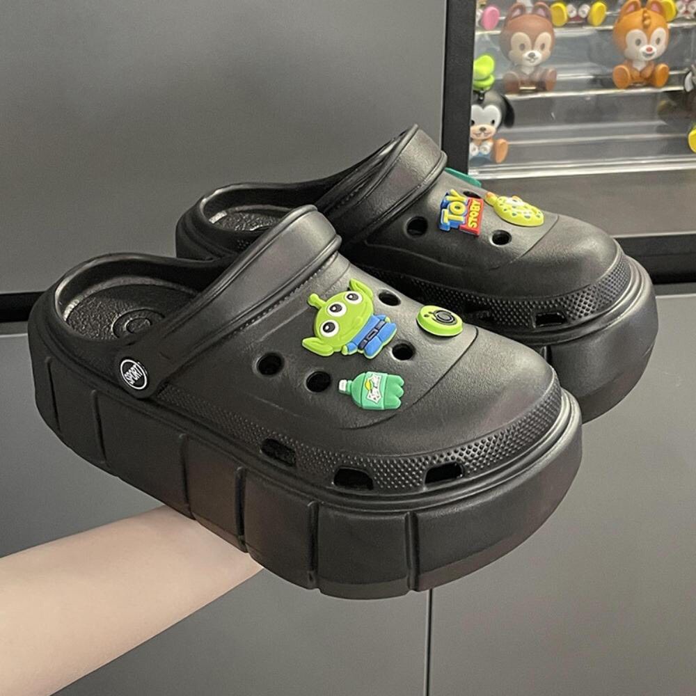 Dép sục Cross kèm Stick rất bắt mắt đế cao 5cm siêu dễ thương mẫu dép hotrend 2022