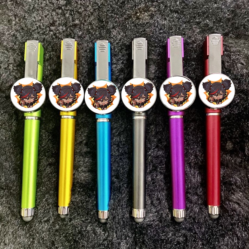 (chọn mẫu) Bút cảm ứng huy hiệu in hình NHÂN VẬT GENSHIN IMPACT game chibi anime M5 có giá đỡ | BigBuy360 - bigbuy360.vn