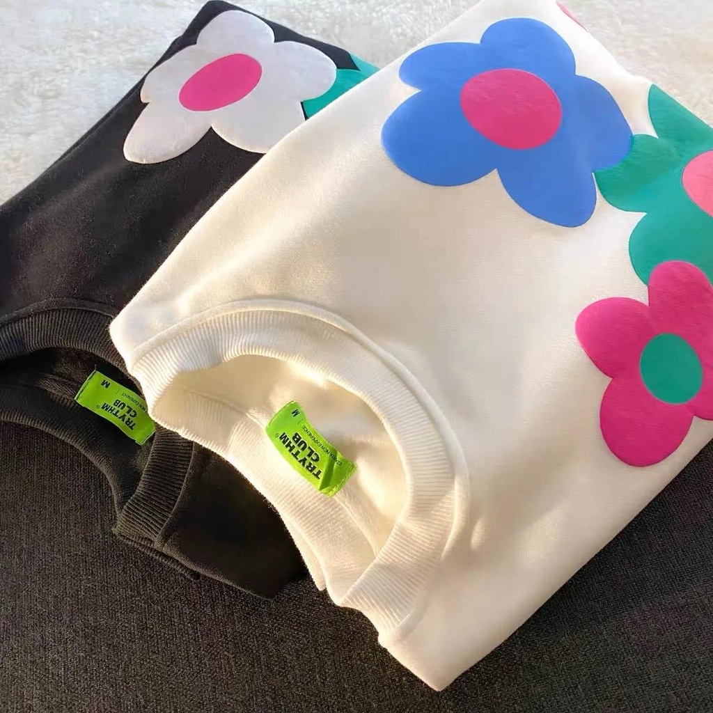 NRVP Áo Thun Nữ Dài Tay Cổ Tròn Thời Trang Hàn