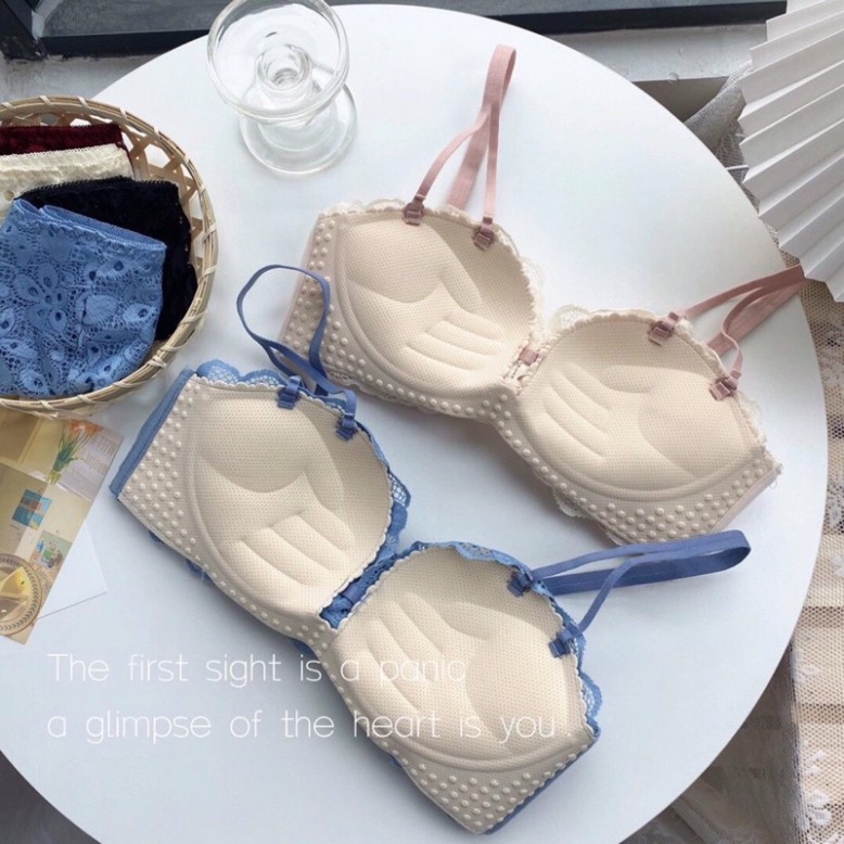 Áo Ngực Ren 2 Dây Trong 1, Áo Lót Nữ Kiểu Mới Ren Đẹp Tinh Tế 0779 nội y xanh chất đẹp