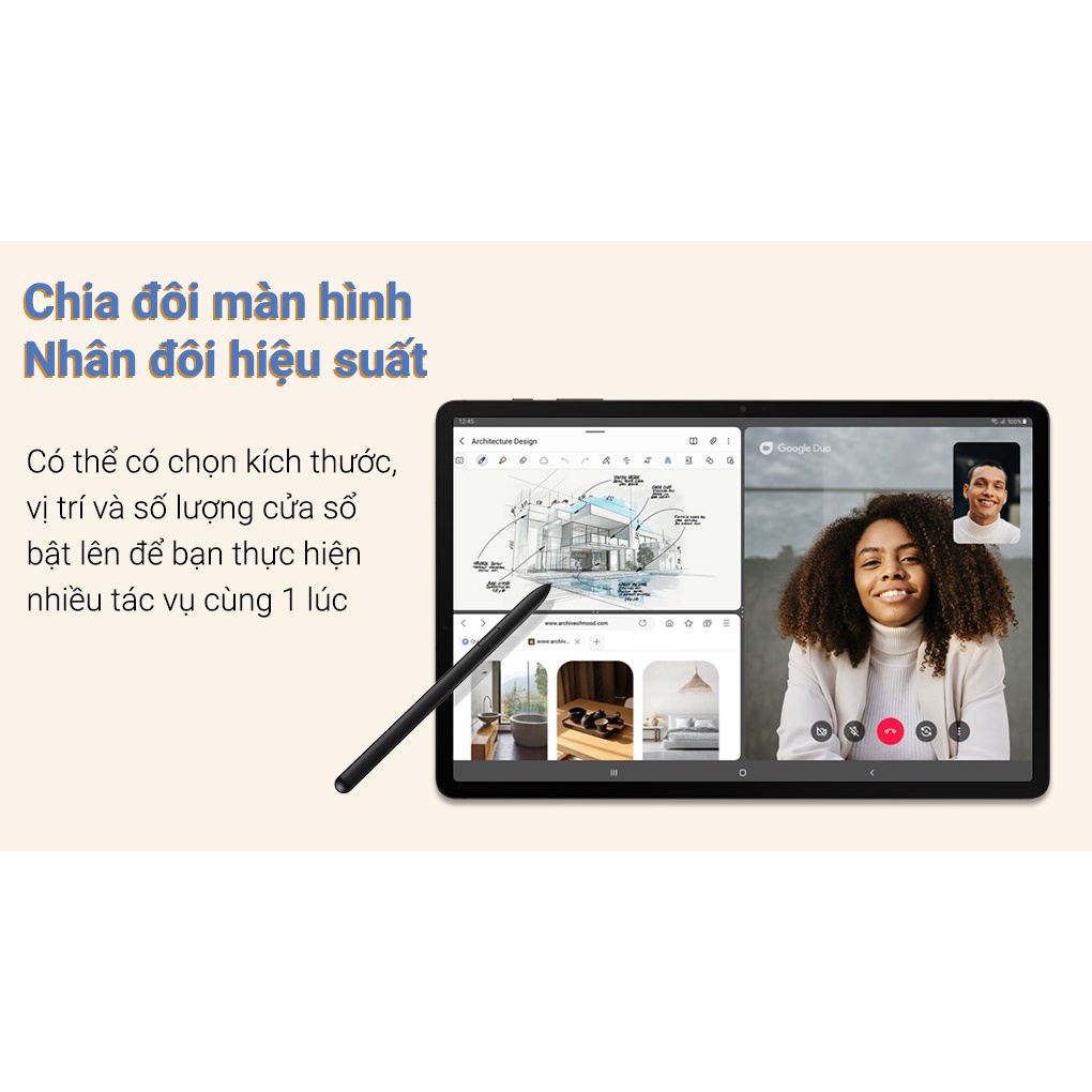 [Tặng Ốp + Bàn Phím] Máy tính bảng Samsung Galaxy Tab S8 Plus - Hàng Chính Hãng, Mới 100%, Bảo Hành 12 Tháng