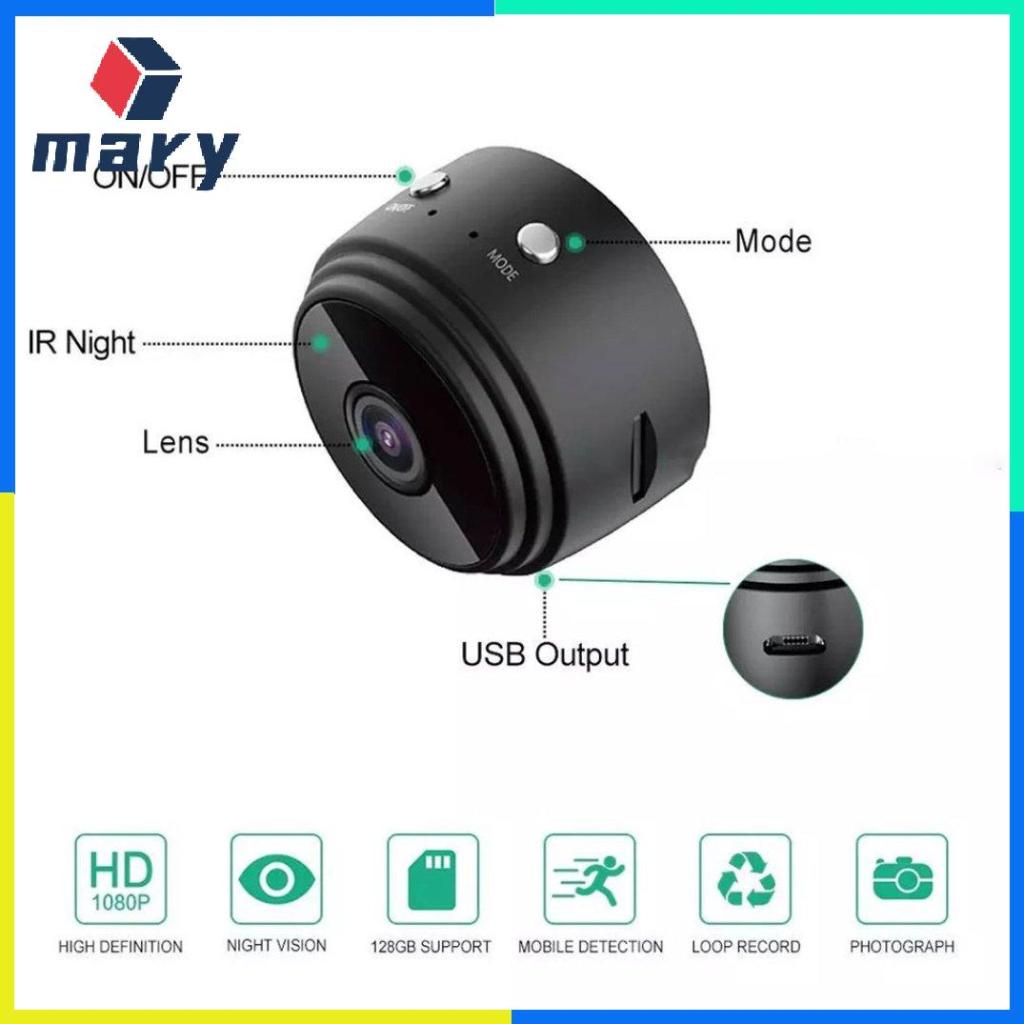 【MA-3C】Camera Không Dây A9 720P IP WiFi Với Điều Khiển Từ Xa | BigBuy360 - bigbuy360.vn