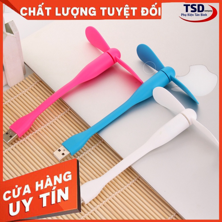 [Mã ELHA22 giảm 5% đơn 300K] Quạt USB Rời 2 Cánh Gắn Máy Tính, Pin Dự Phòng - Uốn Cong 360 Độ