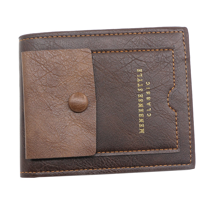 Ví da dáng ngắn sức chứa lớn phong cách sành điệu cho nam