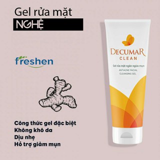 Decumar Clean ( 50g) gel rửa mặt ngăn ngừa mụn( mẫu mới)