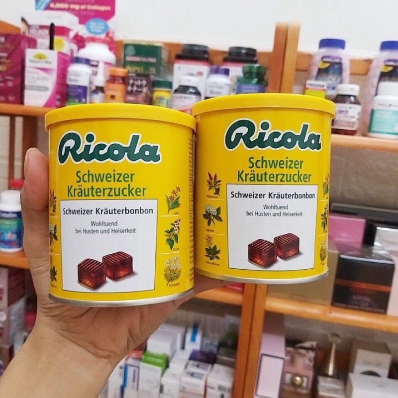 Kẹo ngậm ricola thảo dược đức 250g date 2025