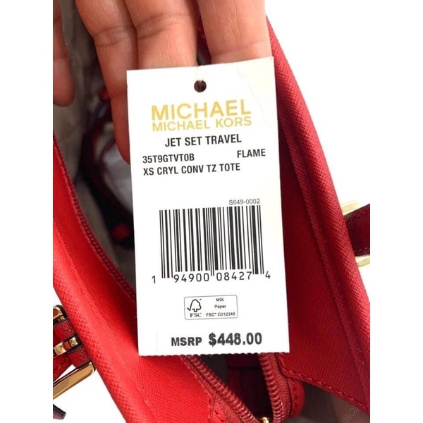 Túi tole Michael Kors jet set travel size 22
