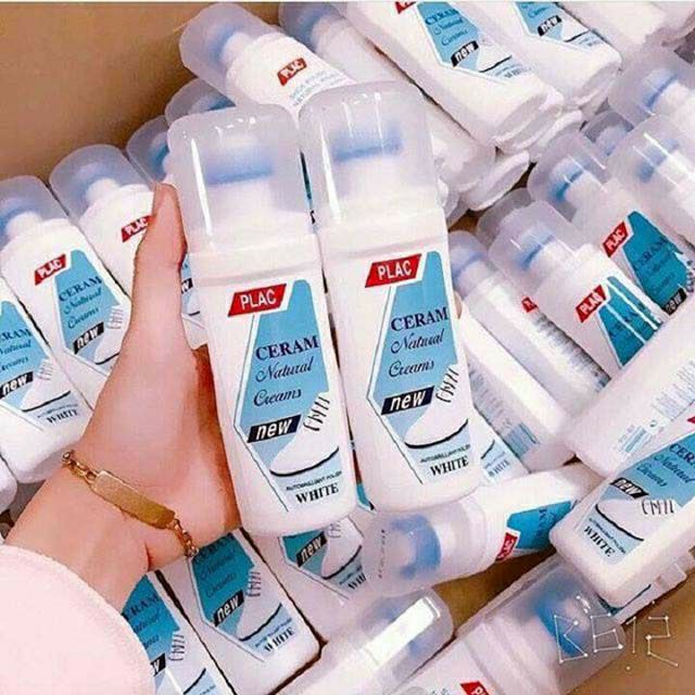 TẨY GIÀY PLAC CAO CẤP Chai tẩy trắng giày dép Plac, có đầu chổi cọ đánh bay viết bẩn🌸