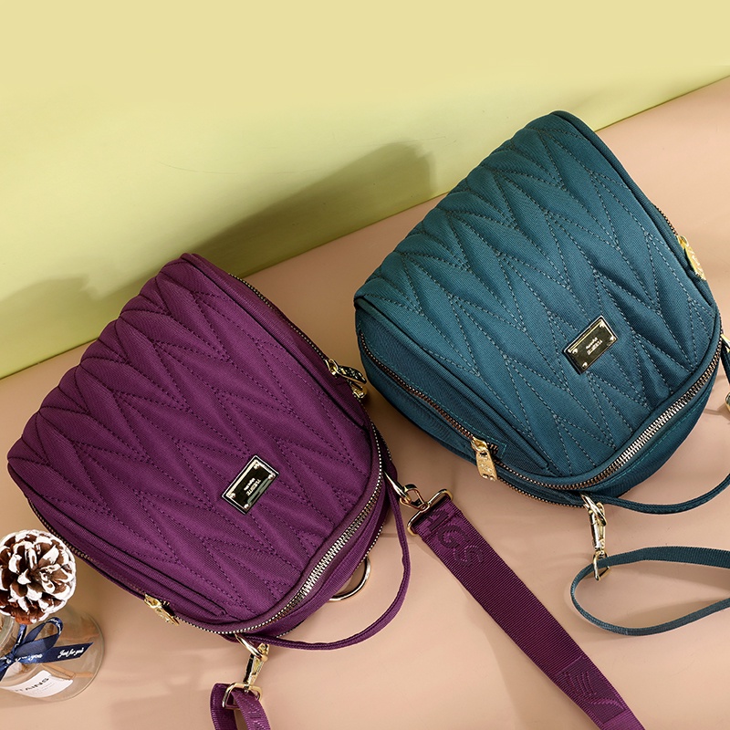 Ba Lô Vải Oxford Thêu Họa Tiết Chống Nước Đa Năng Thời Trang Cho Nữ