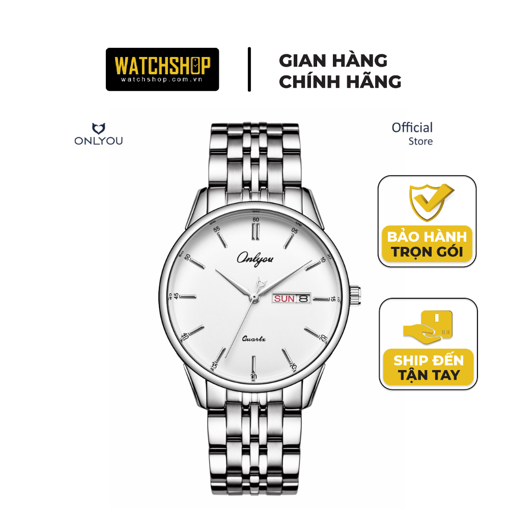 Đồng hồ Onlyou Nam 83016GA Dây thép không gỉ 40mm
