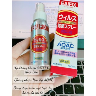 Xịt kháng khuẩn EAIFIX Nhật Bản 50ML
