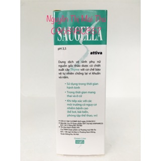 Dung dịch Vệ sinh phụ nữ Saugella Attiva 100ml