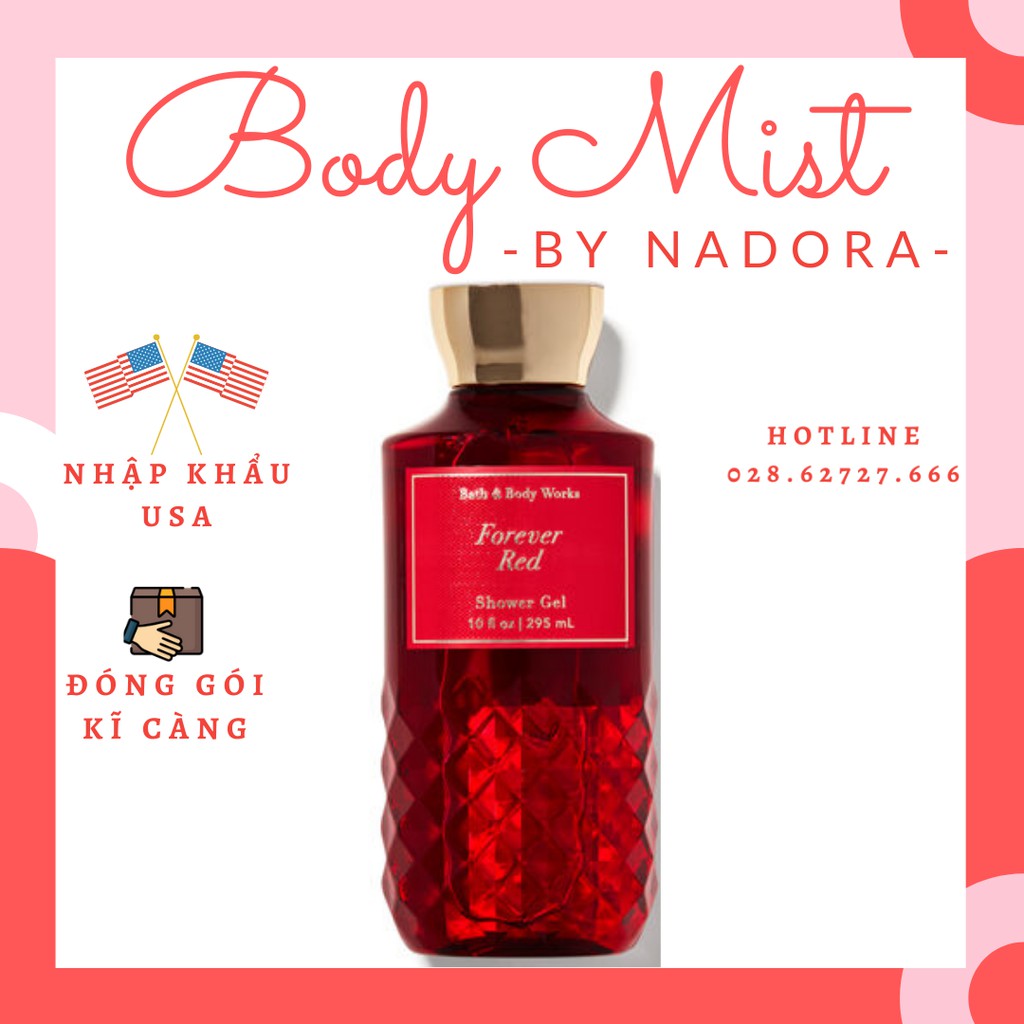 Sữa Tắm Toàn Thân Bath and Body Works - Forever Red Body Mist