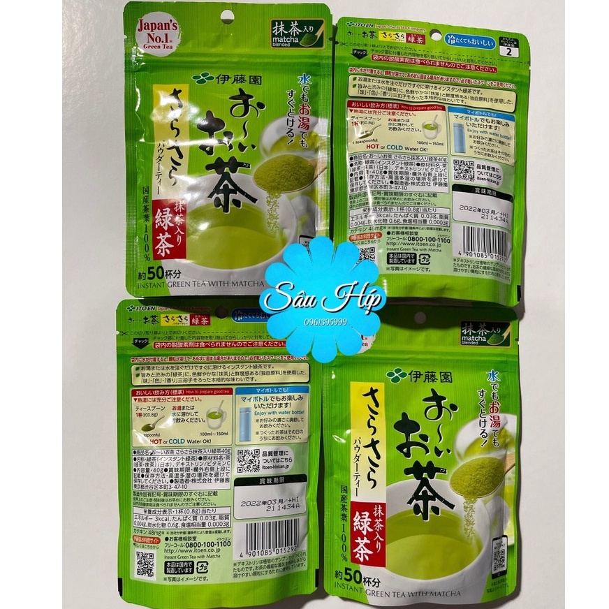 Bột trà xanh Matcha nguyên chất Nhật Bản 40g- 80g