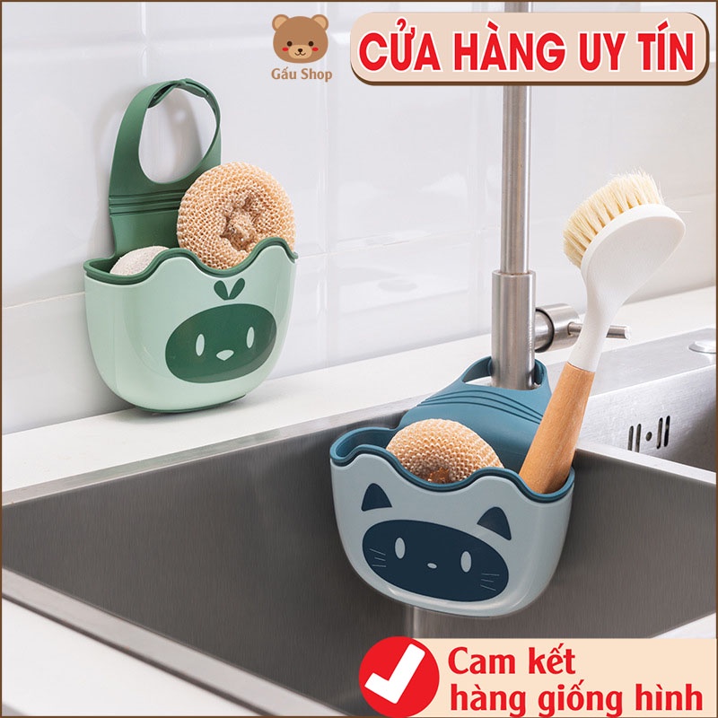 Giỏ treo bồn rửa chén bát, đựng kem đánh răng, bàn chải