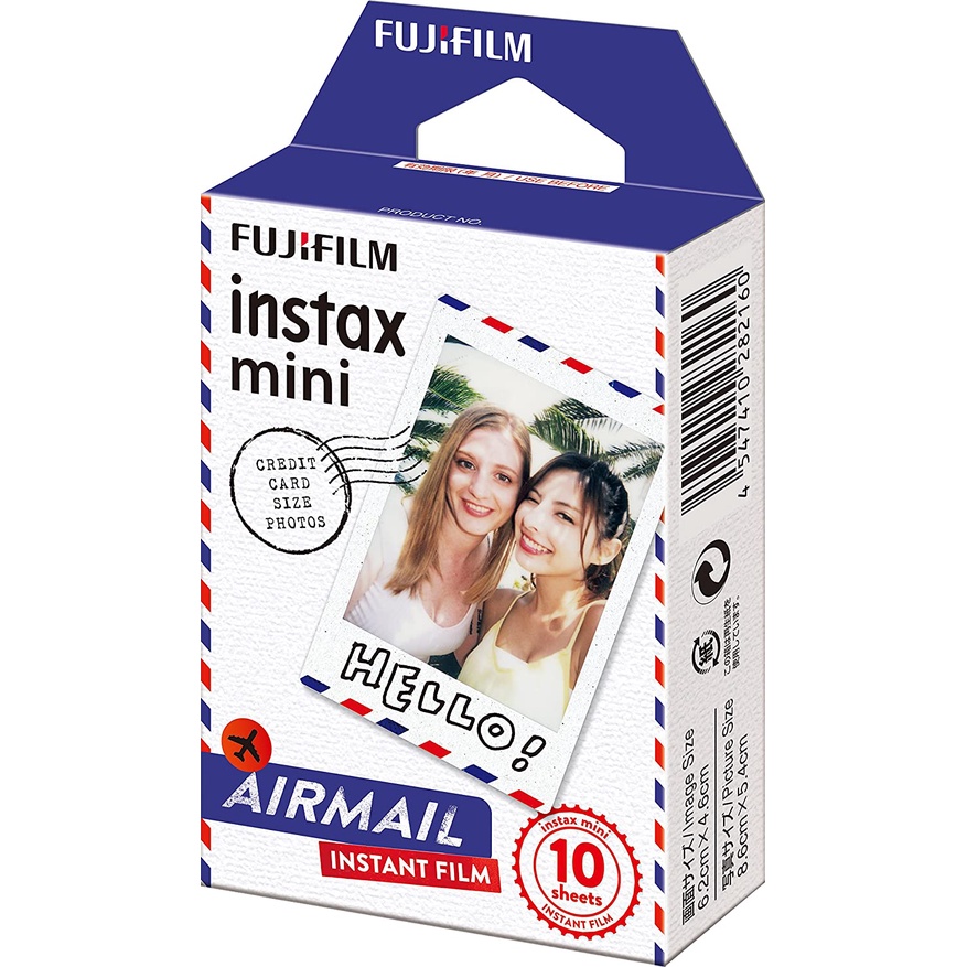 FILM INSTAX MINI Viền Airmail FUJIFILM dùng cho máy ảnh chụp lấy liền