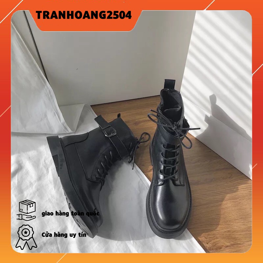 [CÓ SẴN ] Boots nữ CÓ DÂY CỔ ĐAI Hàn Quốc phong các hothit 2020