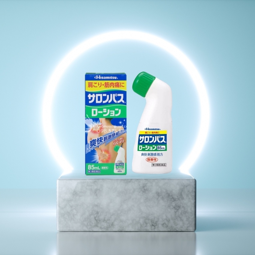Dầu Xoa Bóp Nhật Bản Salonpas Lotion Cải Thiện Nhức Mỏi Do Tập Luyện, Chấn Thương, Mùi Hương Dễ Chịu, Công Dụng Cực Tốt