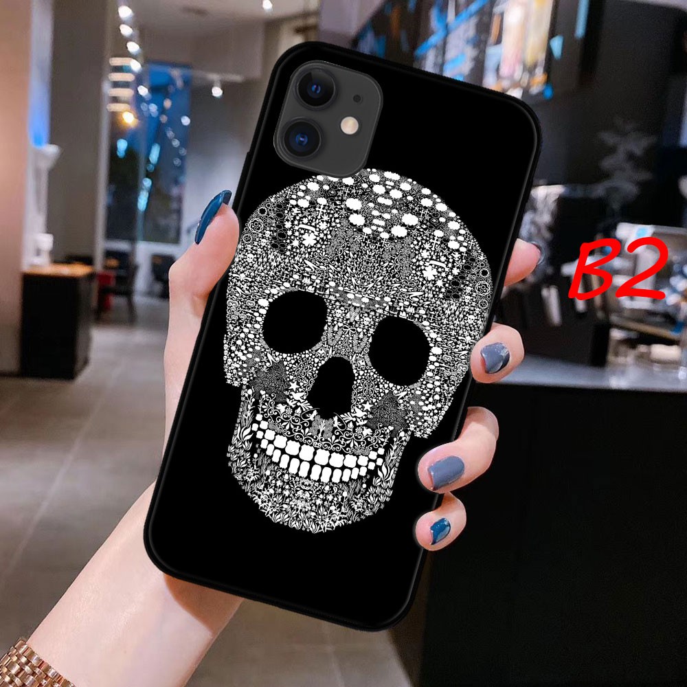 Ốp điện thoại in hình Grim Reaper đầu lâu thích hợp cho iPhone 11 Pro Max XS MAX XR X 8 7 6s 6 Plus SE 2020