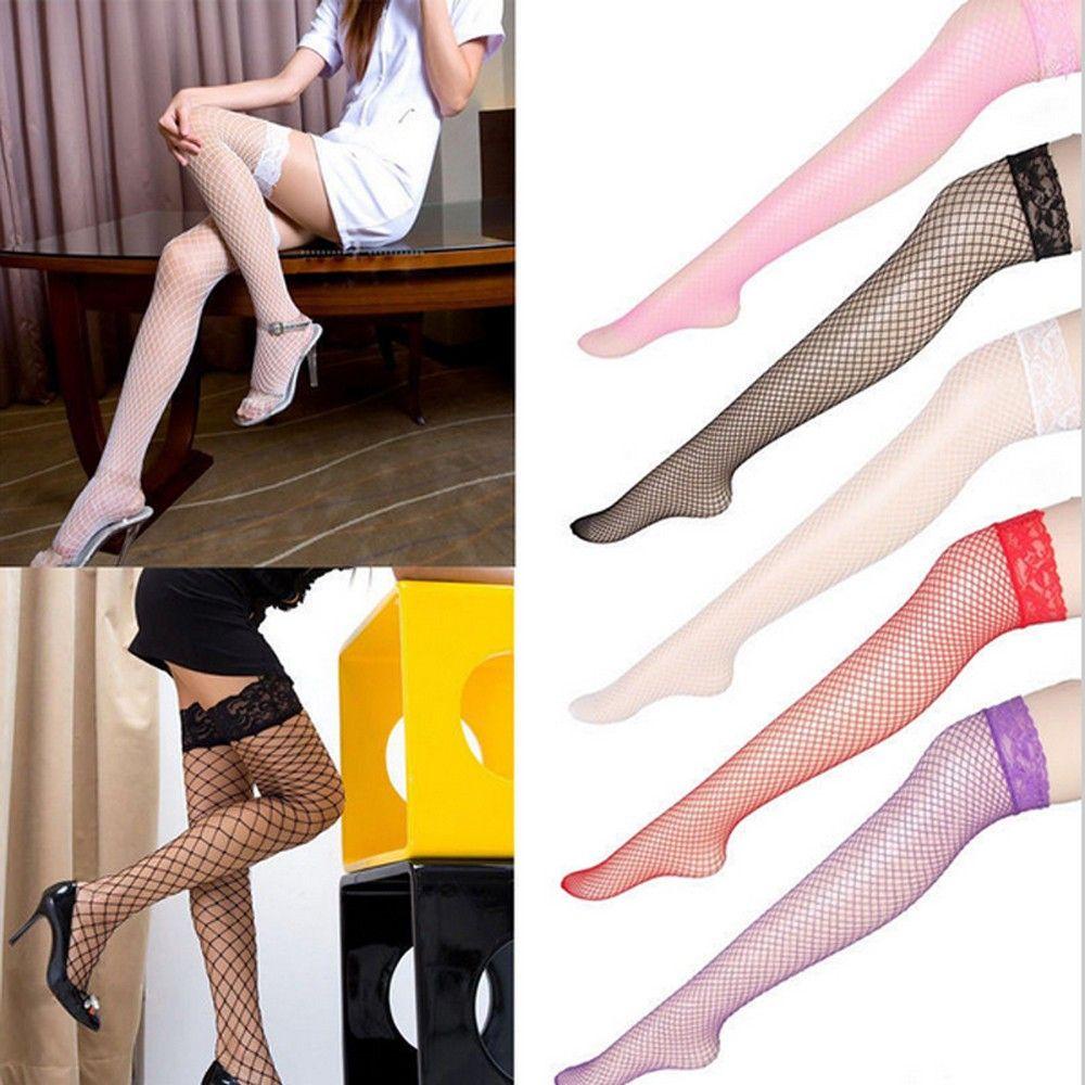 Tất Lưới Dài Mềm Mại Co Giãn Nhiều Màu Sắc