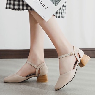 Giày cao gót 3cm đế vuông