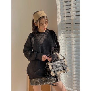 Áo Len lông thỏ trơn cổ tròn LEN81 1994CLOSET