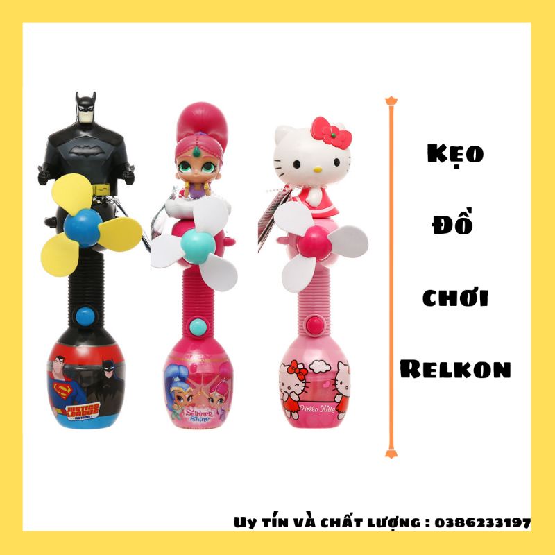 Kẹo cây quạt đồ chơi -Hello Kitty Relkon bộ 10g ( giao màu ngẫu nhiên )