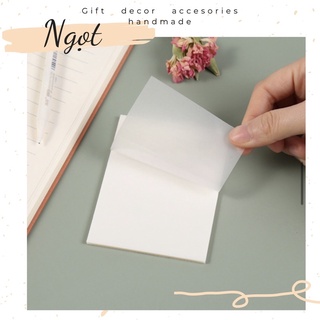 [SẴN] Tập 50 Tờ Giấy Note Trong Suốt