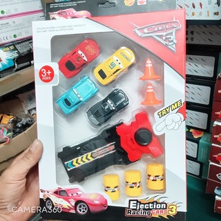 Đồ chơi xe MC QUEEN kim loại kèm bệ phóng và phụ kiện
