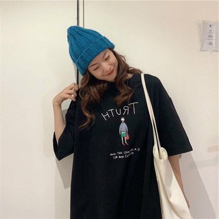 [ẢNH THẬT+FREESIZE] ÁO THUN FORM RỘNG UNISEX TRUTH CỰC CHẤT